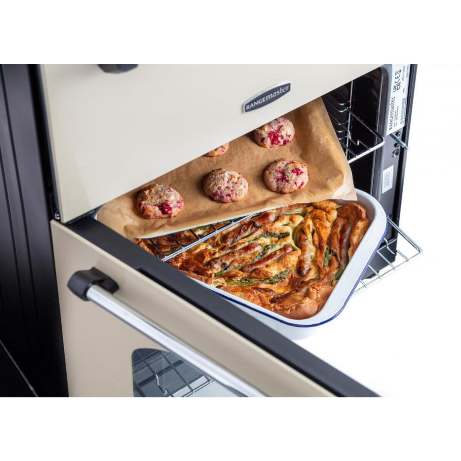 Rangemaster Classic 60cm Gas Cooker - Cream &amp; Chrome | CLA60NGFCR/C from Rangemaster - DID Electrical