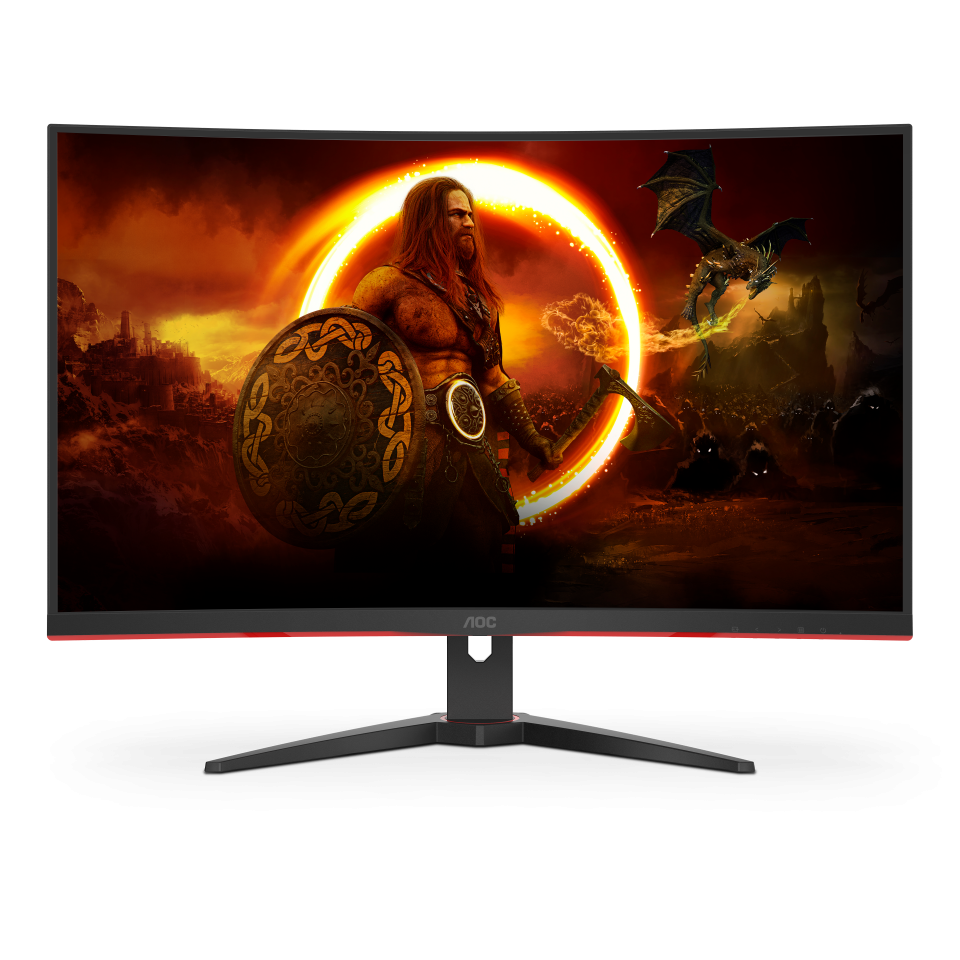 AOC 31.5&quot; QHD LCD Curved Gaming Monitor - Black &amp; Red | CQ32G2SE/BK from AOC - DID Electrical