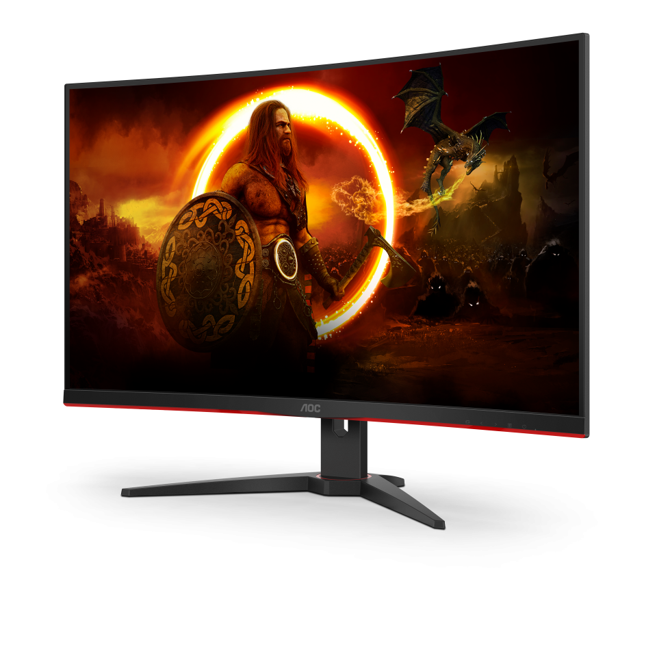 AOC 31.5&quot; QHD LCD Curved Gaming Monitor - Black &amp; Red | CQ32G2SE/BK from AOC - DID Electrical