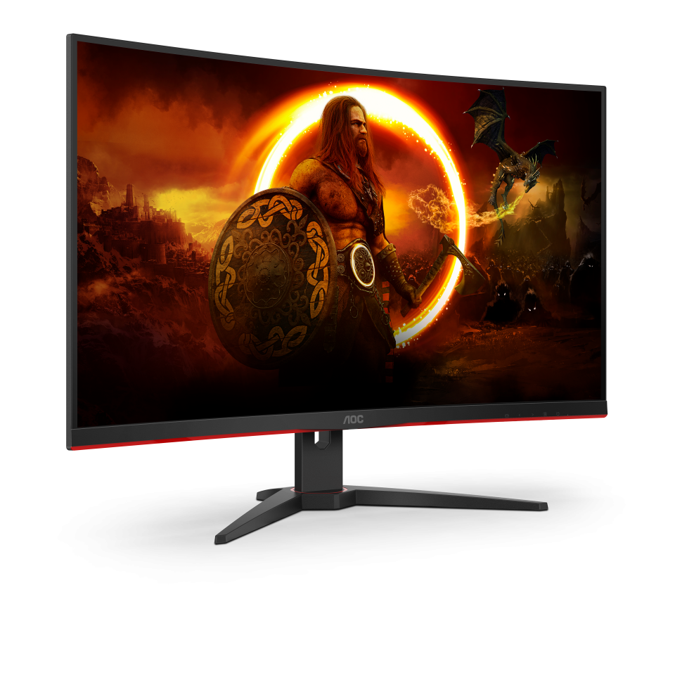 AOC 31.5&quot; QHD LCD Curved Gaming Monitor - Black &amp; Red | CQ32G2SE/BK from AOC - DID Electrical