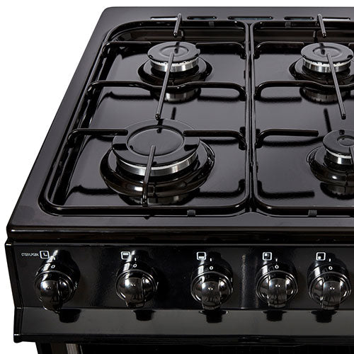 NordMende 50cm Freestanding Gas Cooker - Black | CTG52LPGBK from NordMende - DID Electrical