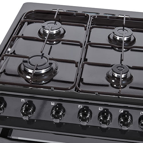 NordMende 60CM Freestanding Double Cavity LPG Gas Cooker - Black | CTG62LPGBK from NordMende - DID Electrical
