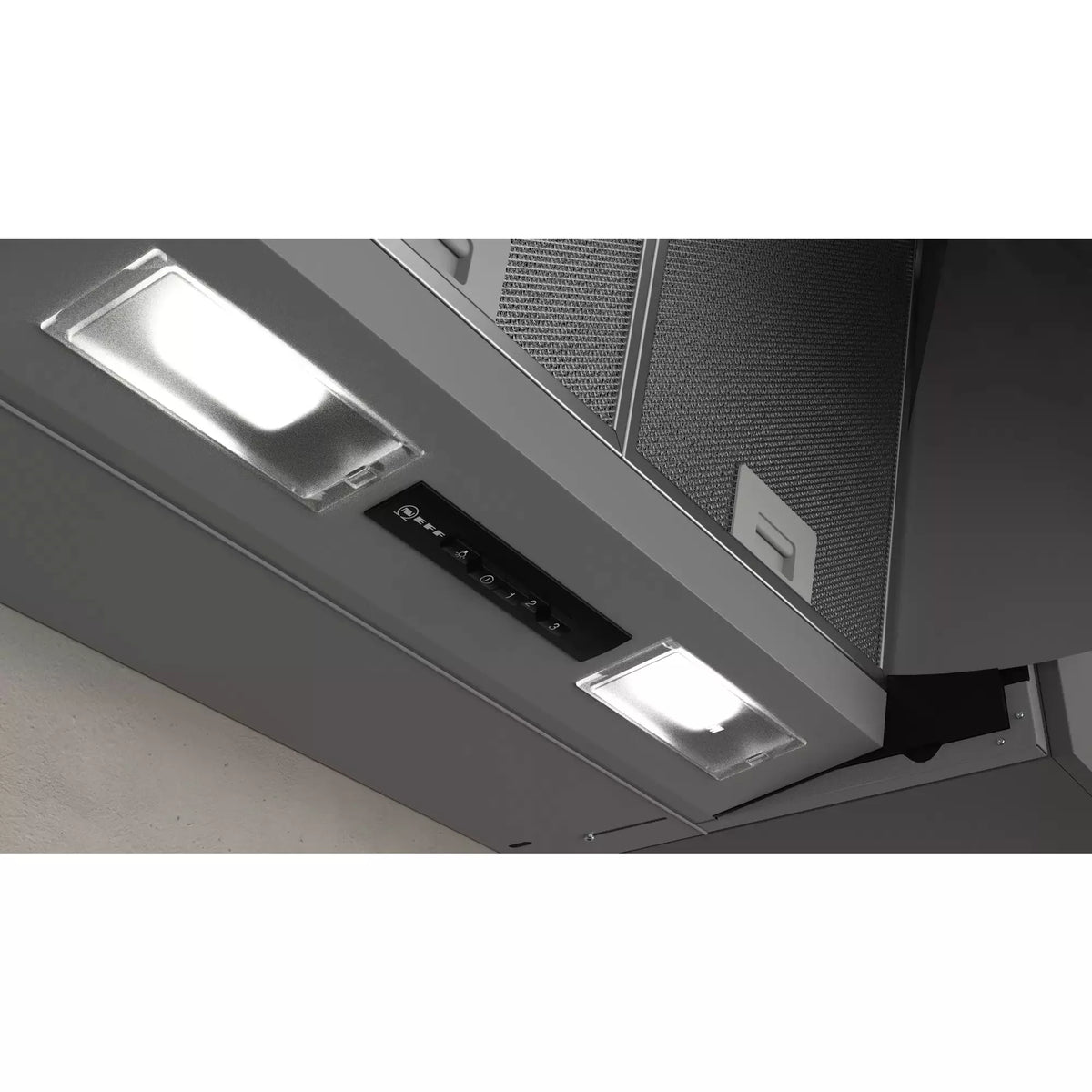 Neff N30 60cm Integrated Cooker Hood - Silver | D61MAC1X0B from Neff - DID Electrical