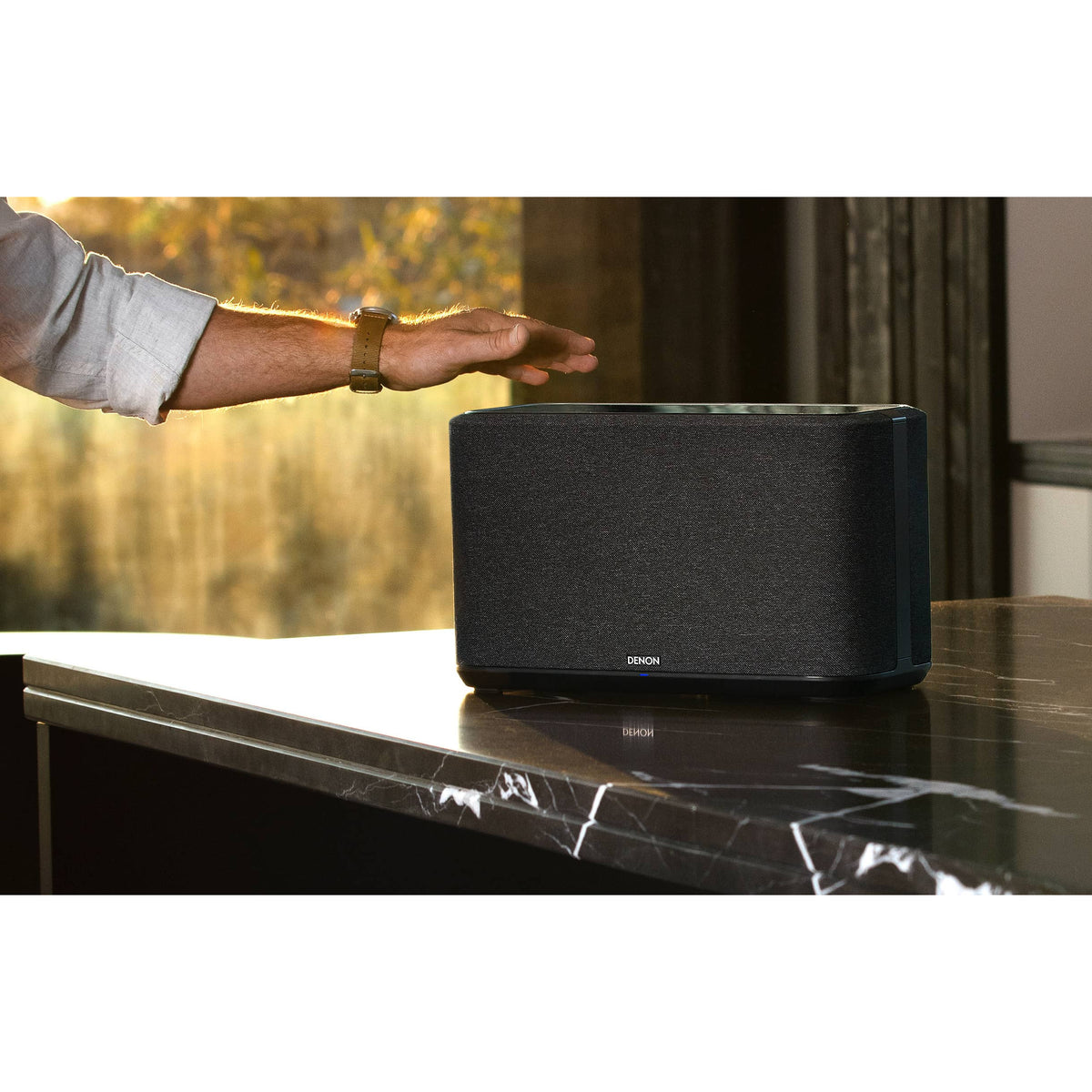 Denon Home 350 Wireless Smart Multiroom Speaker with Built-In HEOS - Black | DENONHOME350BKE2GB from Denon - DID Electrical