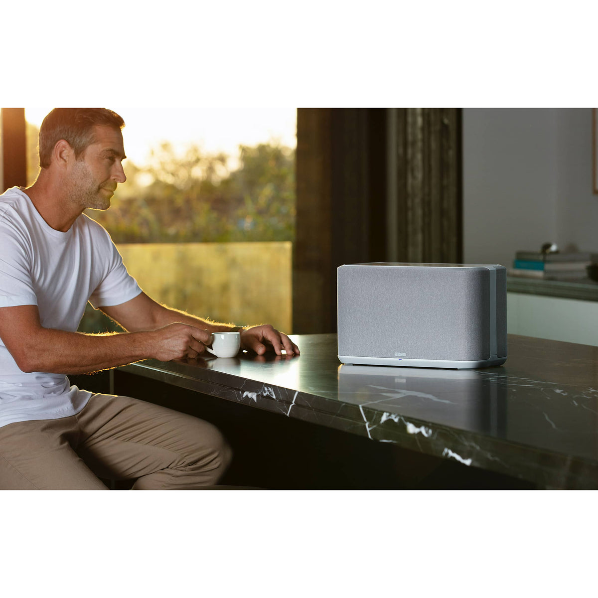 Denon Home 350 Wireless Smart Multiroom Speaker with Built-In HEOS - White | DENONHOME350WTE2GB from Denon - DID Electrical