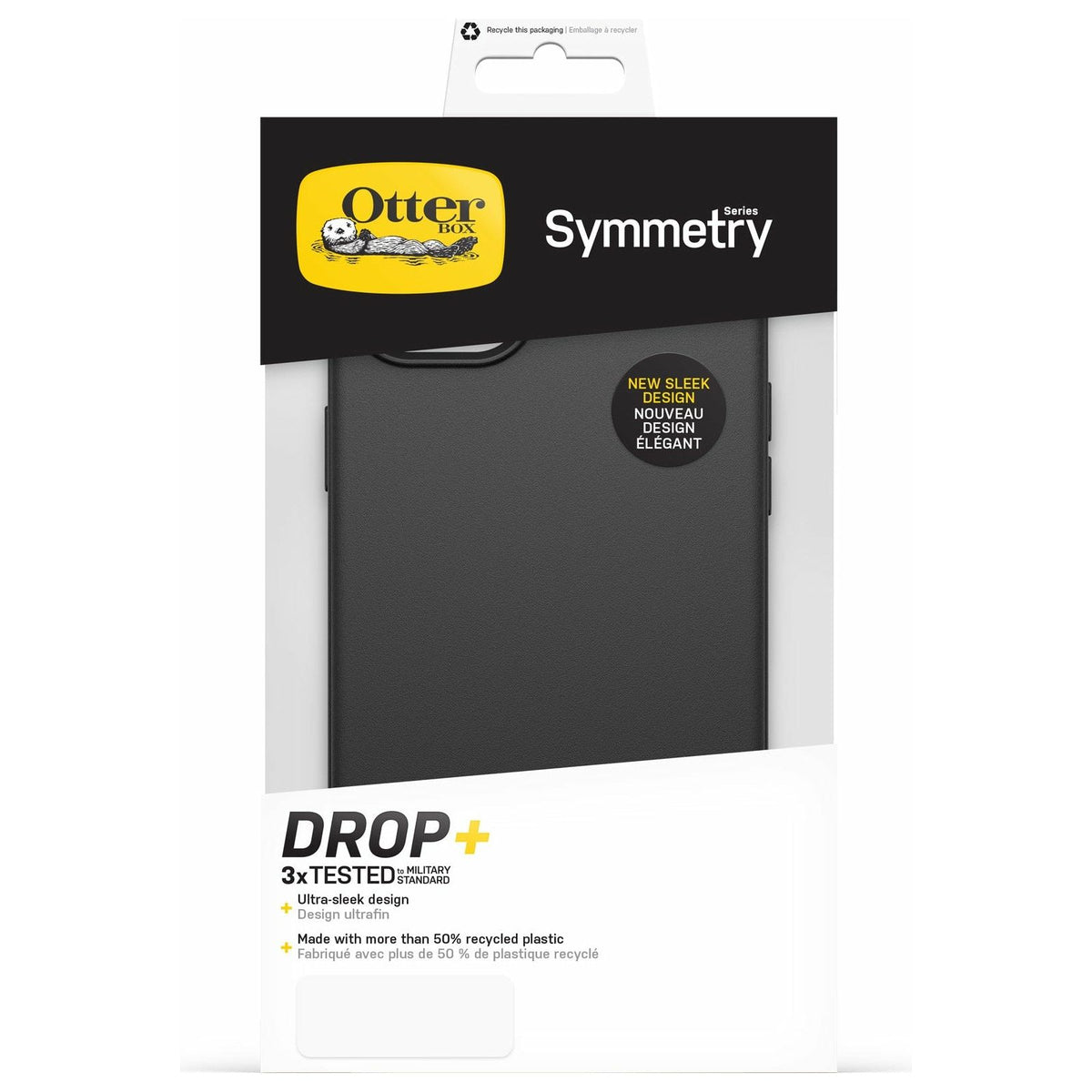 OtterBox Symmetry Series Antimicrobial Case for iPhone 14 Plus - Black | E71015918 (7639947641020)