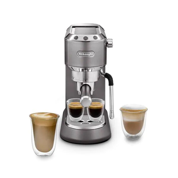 DeLonghi New Dedica Arte Manual Espresso Coffee Maker - Grey | EC885.GY from DeLonghi - DID Electrical
