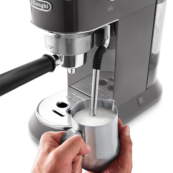 DeLonghi New Dedica Arte Manual Espresso Coffee Maker - Grey | EC885.GY from DeLonghi - DID Electrical