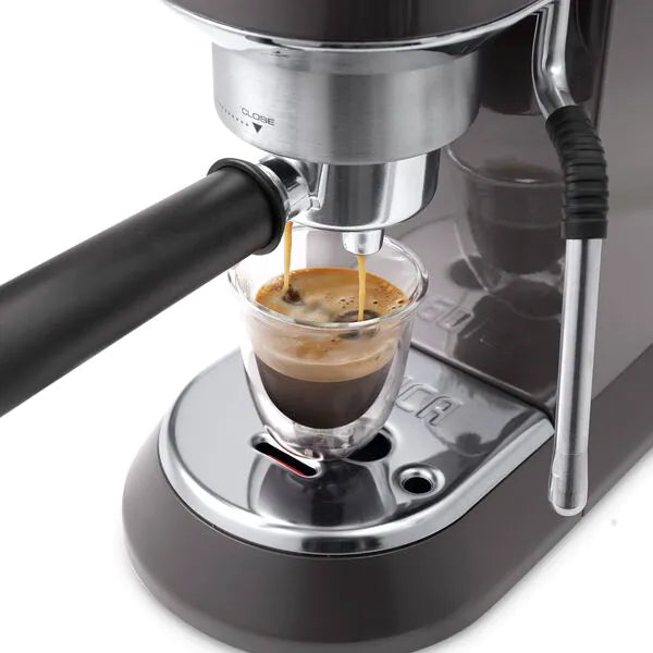 DeLonghi New Dedica Arte Manual Espresso Coffee Maker - Grey | EC885.GY from DeLonghi - DID Electrical