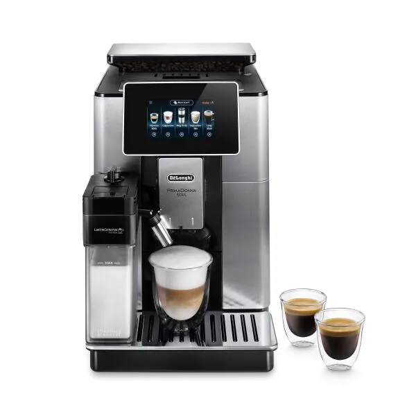 DeLonghi PrimaDonna Soul 2.2L Automatic Coffee Machine - Metal Black | ECAM610.75.MB (7569043488956)