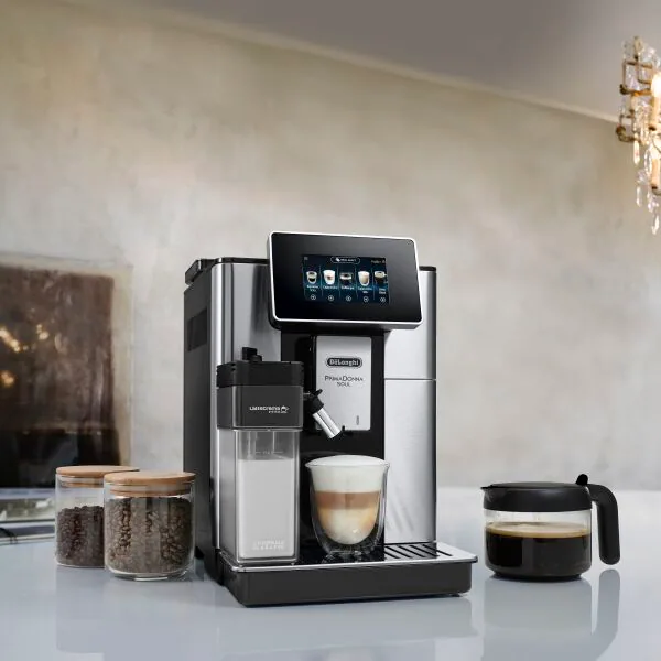 DeLonghi PrimaDonna Soul 2.2L Automatic Coffee Machine - Metal Black | ECAM610.75.MB (7569043488956)