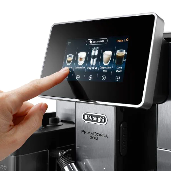 DeLonghi PrimaDonna Soul 2.2L Automatic Coffee Machine - Metal Black | ECAM610.75.MB (7569043488956)