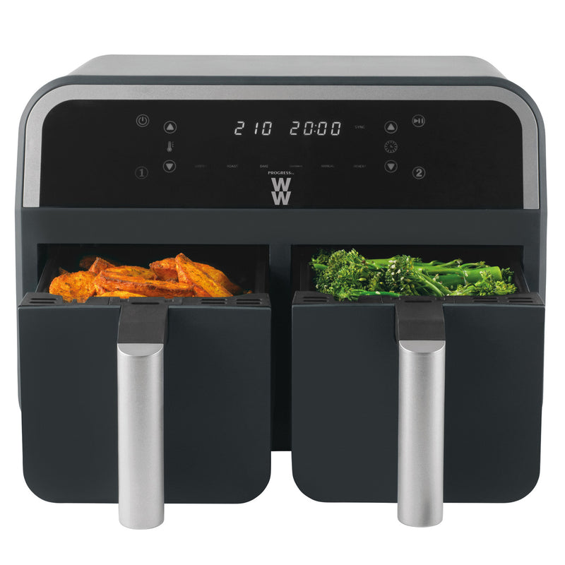 Progress 7.4L 2400W Dual Air Fryer - Black | EK5315WW from Progress - DID Electrical