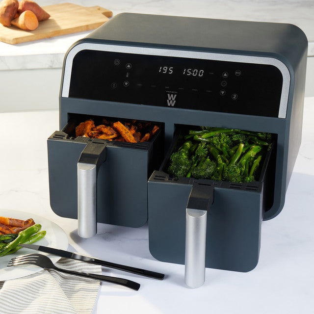 Progress 7.4L 2400W Dual Air Fryer - Black | EK5315WW from Progress - DID Electrical