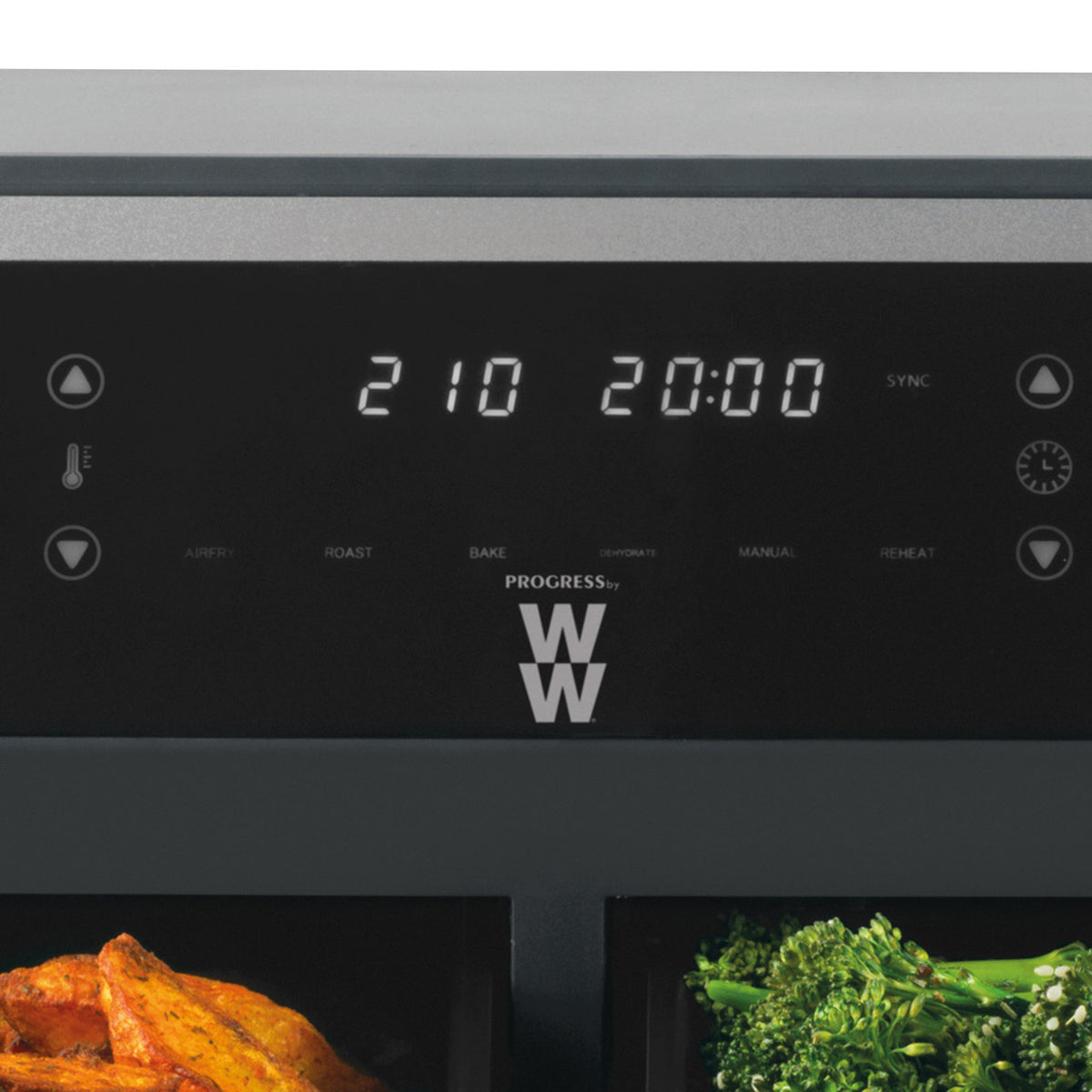 Progress 7.4L 2400W Dual Air Fryer - Black | EK5315WW from Progress - DID Electrical