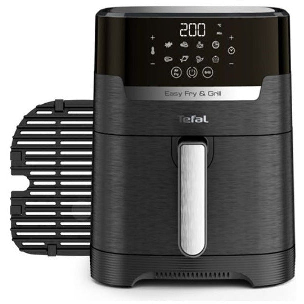 Tefal EasyFry Precision 2in1 Digital 1.2KG Air Fryer with 4.2L Grill - Black | EY505827 from Tefal - DID Electrical