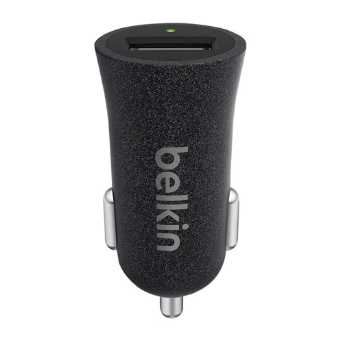 Belkin Premium MixIt Fast 2.4A 5W USB Car Charger - Black | F8M730BTBLK from Belkin - DID Electrical