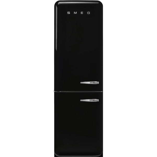 Smeg 60/40 50&#39;s Style 331L  Freestanding Fridge Freezer - Black | FAB32LBL5UK from Smeg - DID Electrical