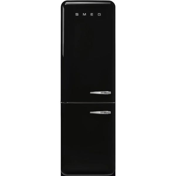 Smeg 60/40 50's Style 331L  Freestanding Fridge Freezer - Black | FAB32LBL5UK from Smeg - DID Electrical