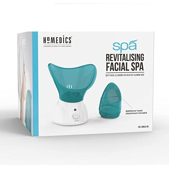 Homedics Revitalising Facial Spa Steamer - Blue | FAC-40-EU from Homedics - DID Electrical