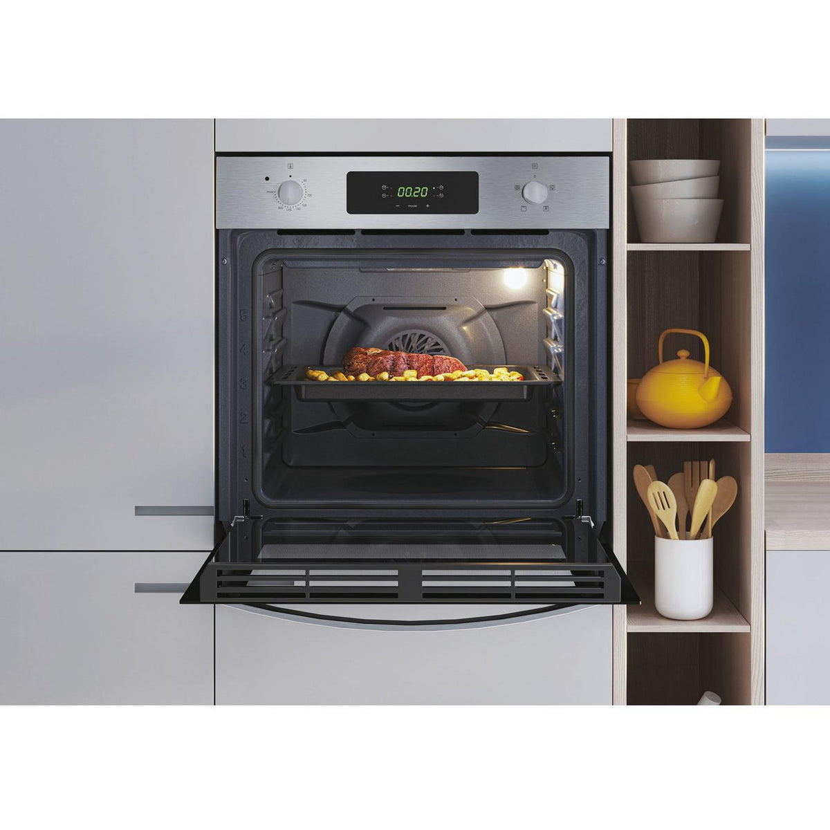 Candy 65L Built-In Electric Single Oven - Stainless Steel | FIDCX405 from Candy - DID Electrical