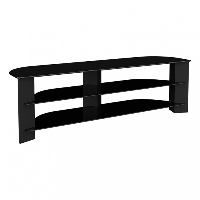 Varano Corner TV Stand Up to 75&quot; TV - Black | FS1500VARBB (7666845974716)