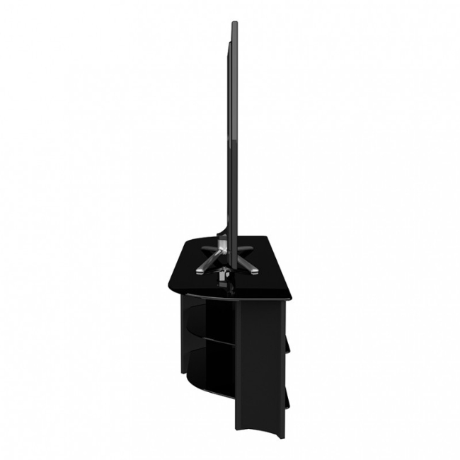 Varano Corner TV Stand Up to 75&quot; TV - Black | FS1500VARBB (7666845974716)