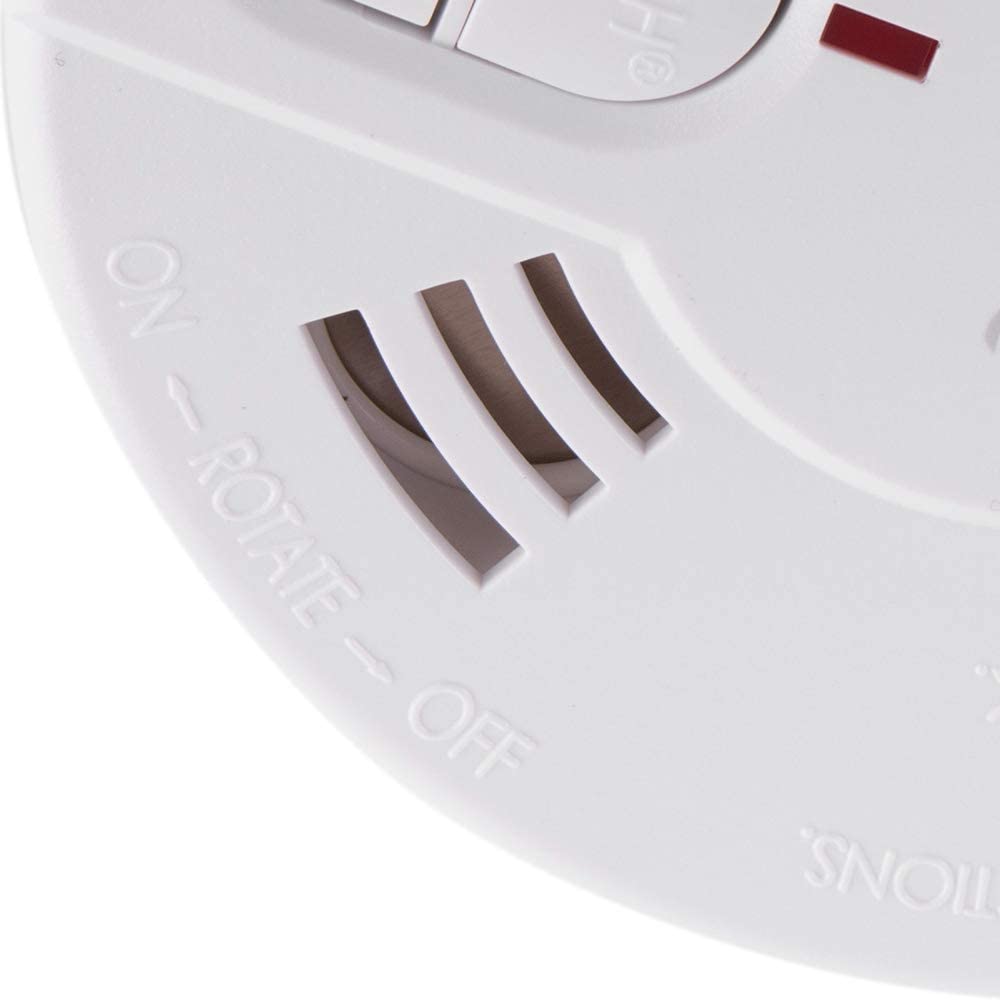 Kidde 9V Battery Powered Optical Smoke Alarm with Test &amp; Hush Button Pack of 2 - White | FSK29HDTRB (7557629640892)