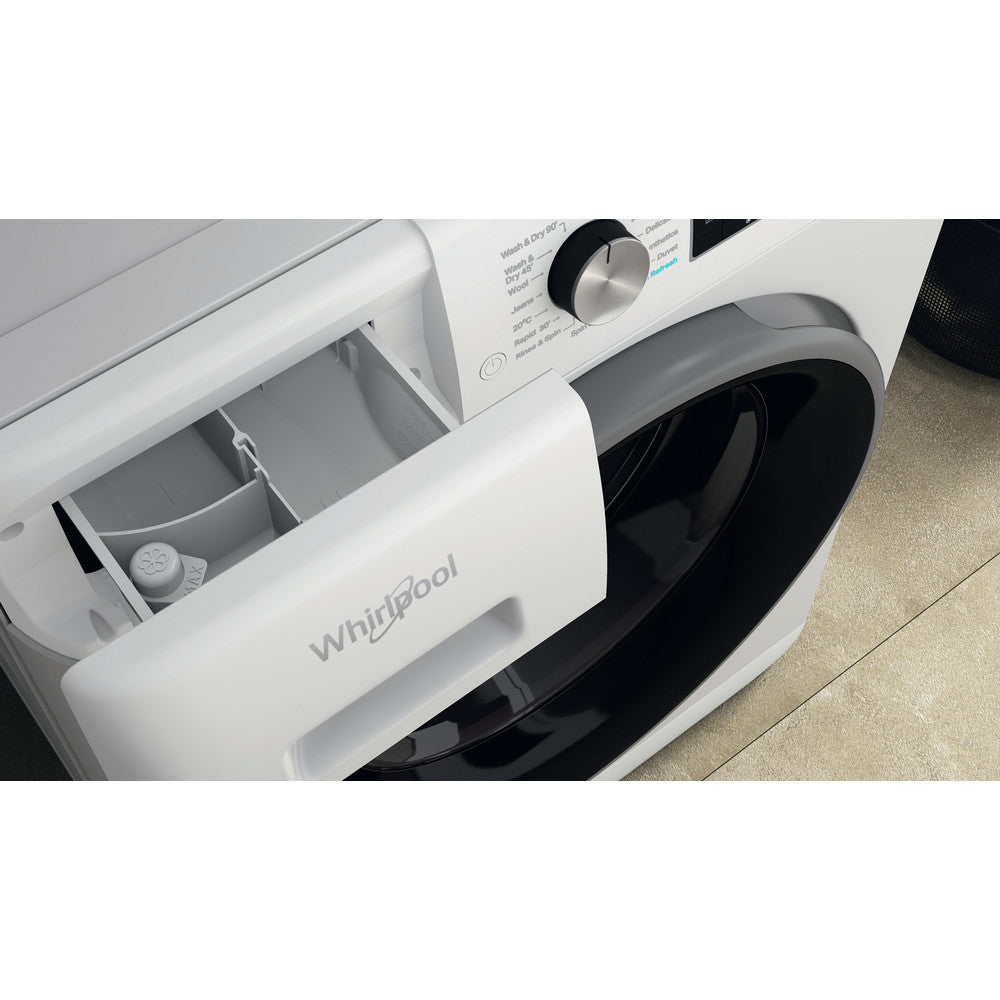 Whirlpool 11KG/7KG 1351 Spin Freestanding Washer Dryer - White | FWDD1174269BSVUK from Whirlpool - DID Electrical