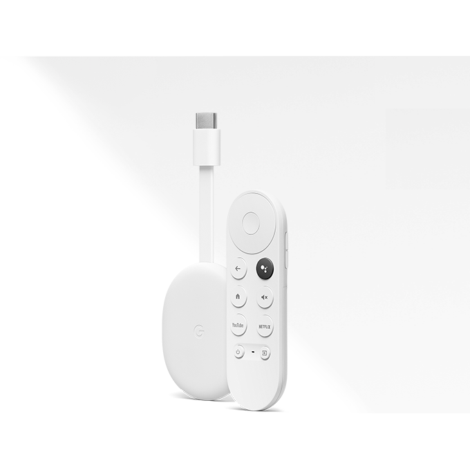 Google Chromecast HD with Google TV - Snow White | GA03131-GB from Google - DID Electrical