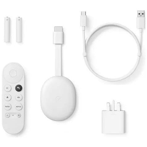 Google Chromecast HD with Google TV - Snow White | GA03131-GB from Google - DID Electrical