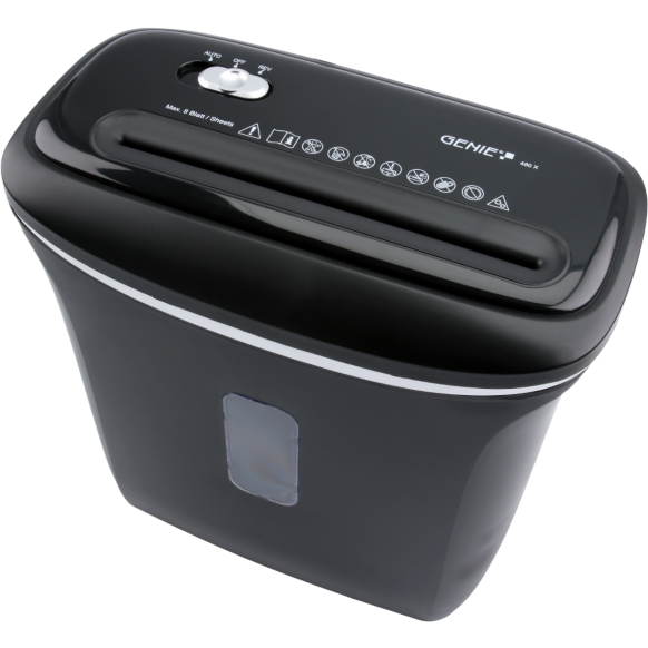 Genie 480X 12L Cross Cut Automatic Shredder - Black | GENIE 480X from Genie - DID Electrical