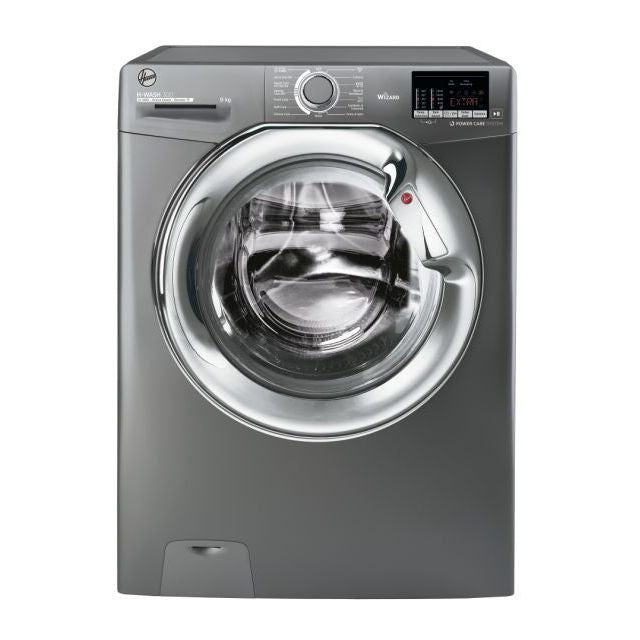 Hoover H-Wash 300 Lite 9KG 1400 Spin Freestanding Washing Machine - Anthracite Black | H3WS 495DACGE-80 (7671635443900)