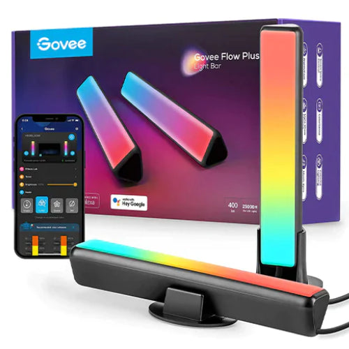 Govee WiFi + Bluetooth Flow Plus Smart LED Light Bars - Black | H60562D1-OF-UK from Govee - DID Electrical