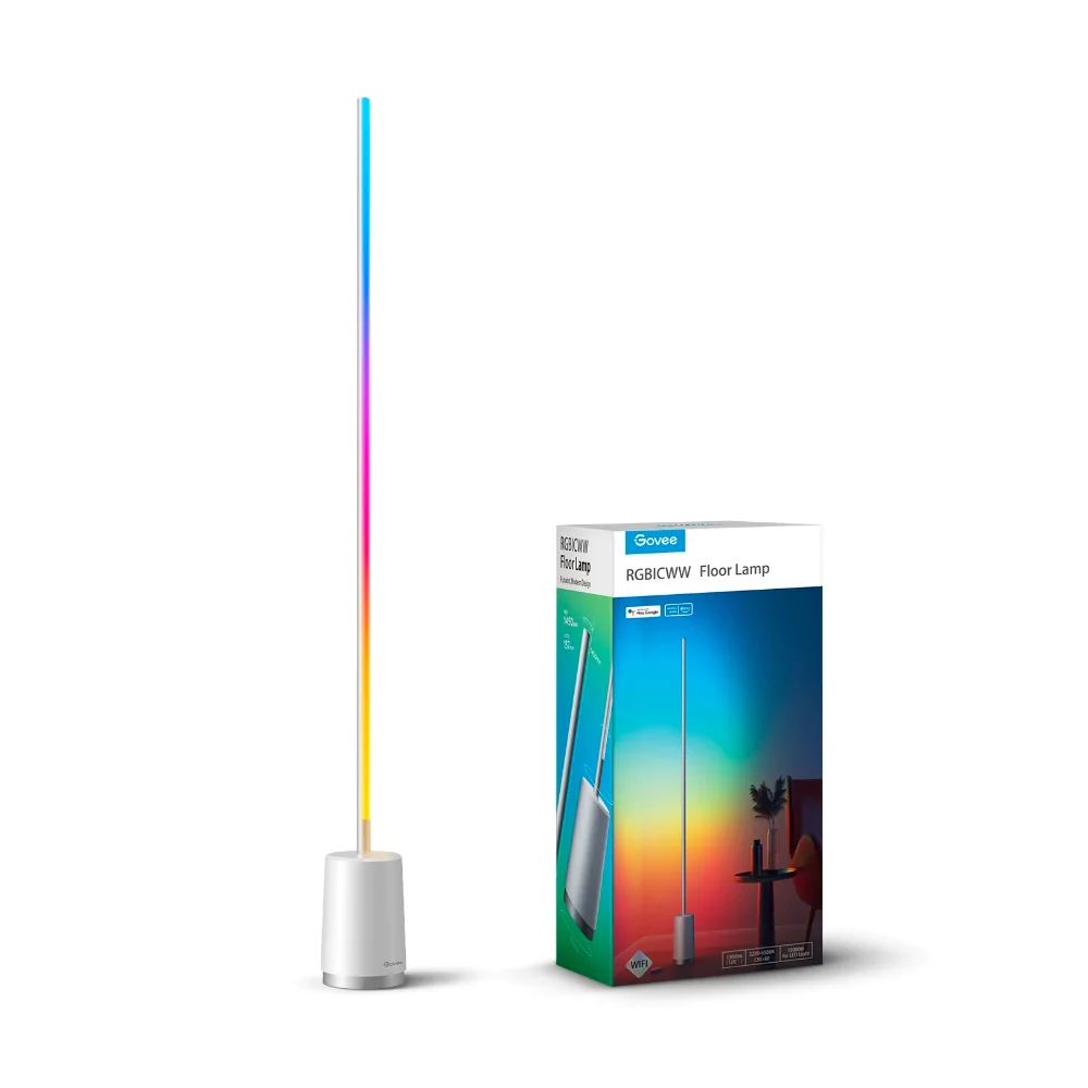 Govee Lyra RGBICWW Smart Corner Floor Lamp - White | H6072281-OF-UK from Govee - DID Electrical