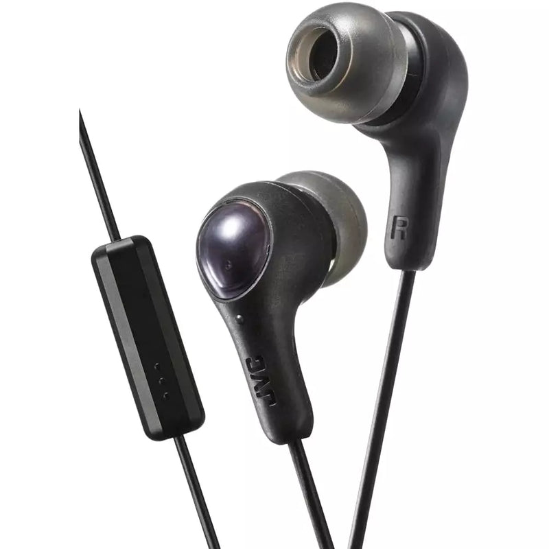 JVC Gumy Plus In-Ear Wired Headphones with Mic - Black | HAFX7MBNU from JVC - DID Electrical
