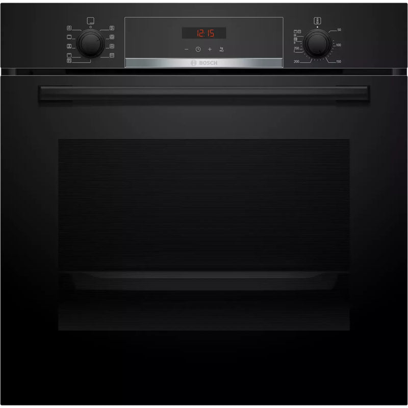 Bosch Series 4 71L Built-In Electric Single Oven - Black | HBS573BB0B (7664461643964)