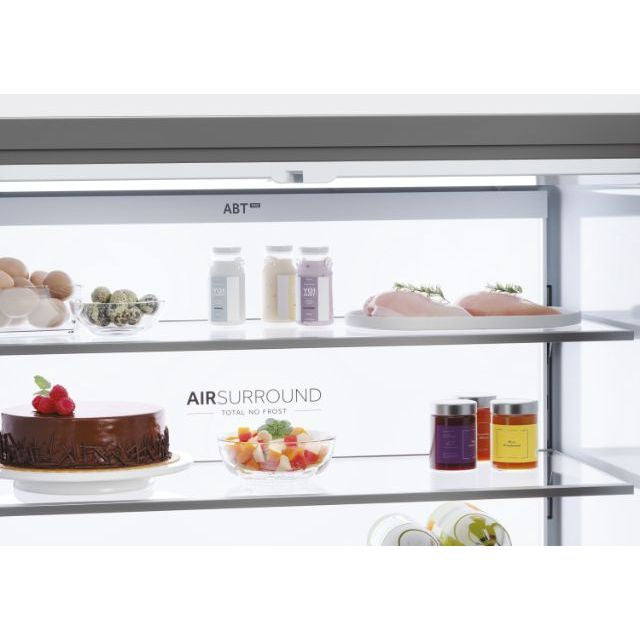 Haier Cube 90 Series 7 601L No Frost Multi Door Freestanding Fridge Freezer - Platinum Inox | HCR7918EIMP from Haier - DID Electrical