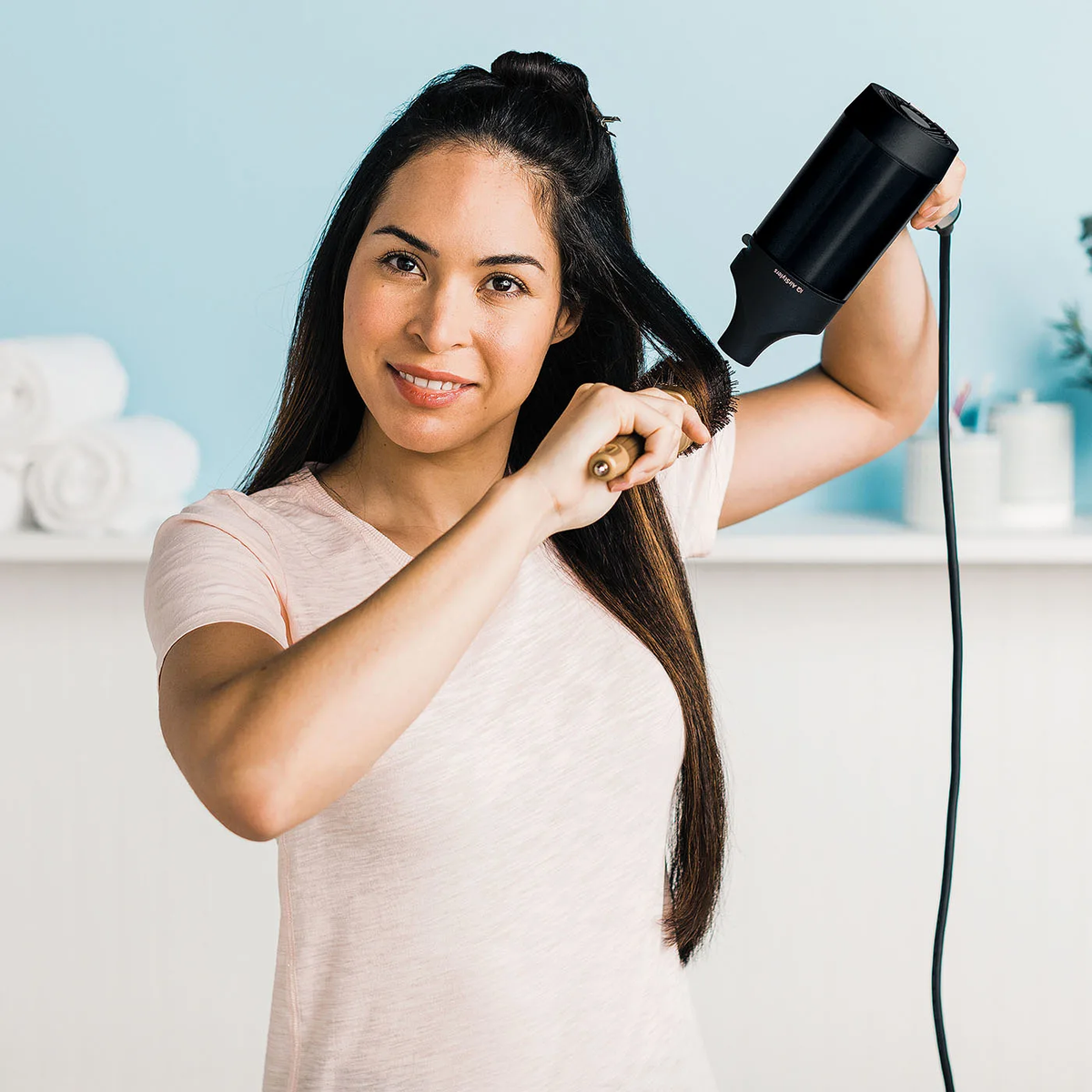 Shark Style IQ Ionic Hair Dryer &amp; Styler - Black &amp; Rose Gold | HD120UK (7551182962876)