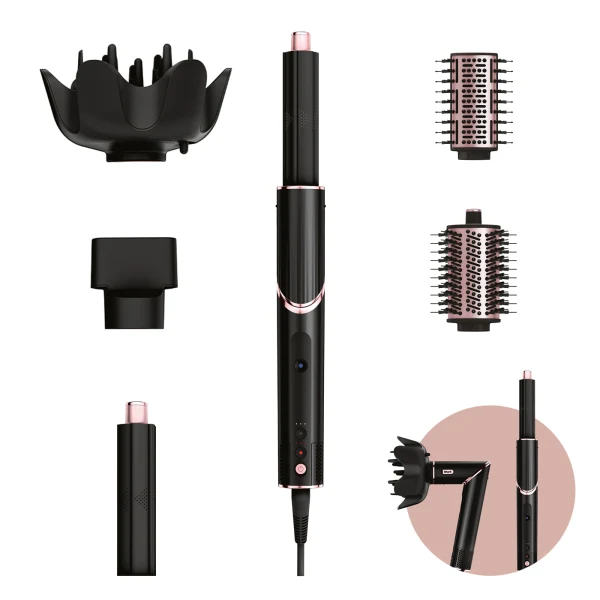 Shark FlexStyle Air Styler & Hair Dryer with 5 Attachments - Black & Rose Gold | HD440UK from Shark - DID Electrical