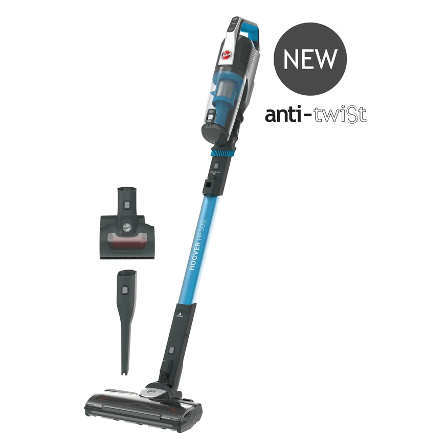 Hoover HF500 Anti-Twist Cordless Pet Vacuum Cleaner - Blue &amp; Grey | HF522STP from Hoover - DID Electrical