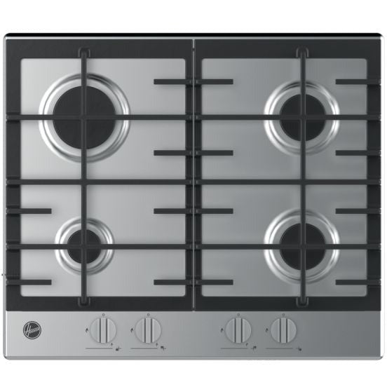 Hoover 4 Burner Built-In Gas Hob - Stainless Steel | HHG6BRK3X from Hoover - DID Electrical