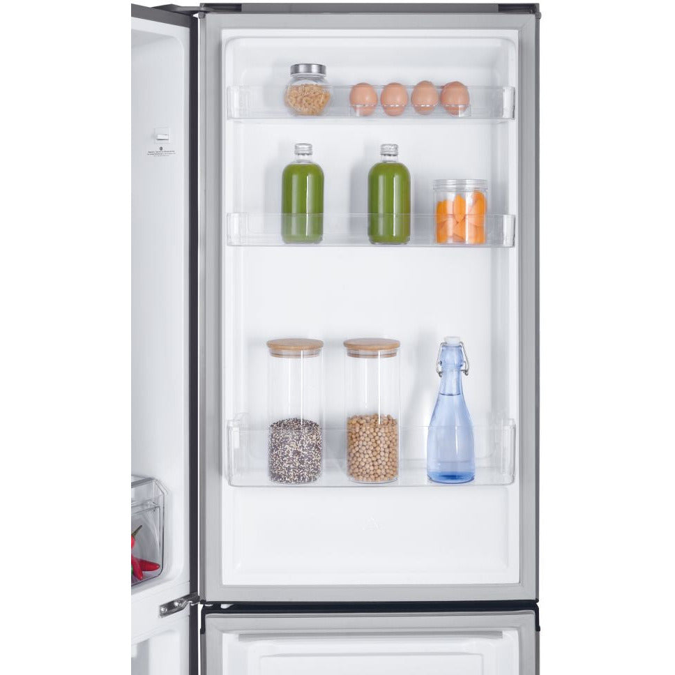 Hoover 60/40 Frost Free 247L  Freestanding Fridge Freezer - Platinum Inox | HOCH1T518FXK from Hoover - DID Electrical