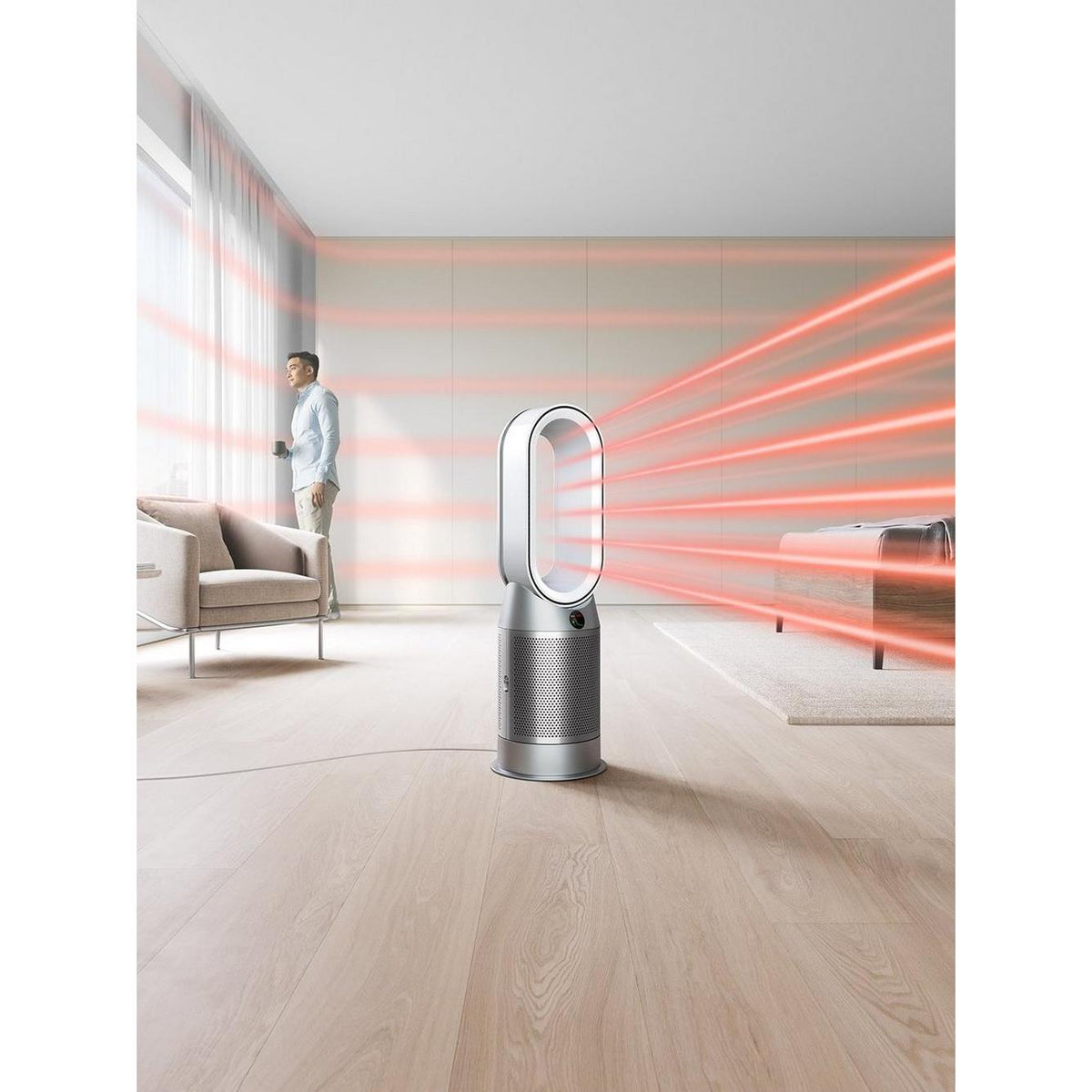 Dyson Hot + Cool Air Purifier - White &amp; Silver | HP7A from Dyson - DID Electrical
