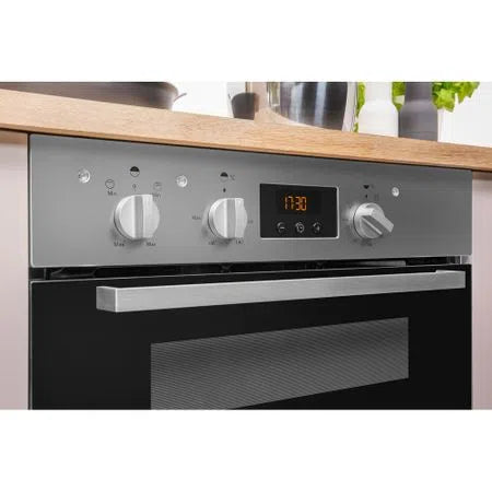 Indesit Built-Under Electric Double Oven - Stainless Steel | IDU6340IX from Indesit - DID Electrical