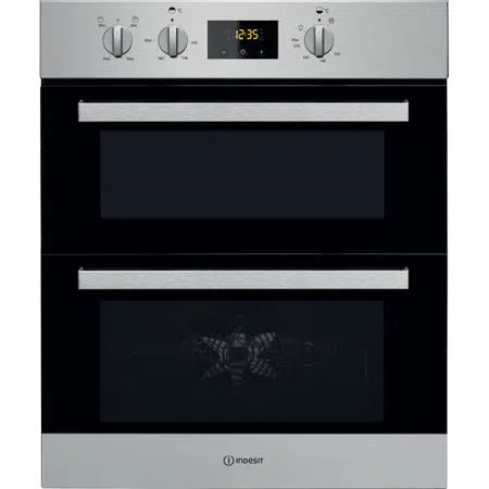 Indesit Built-Under Electric Double Oven - Stainless Steel | IDU6340IX from Indesit - DID Electrical