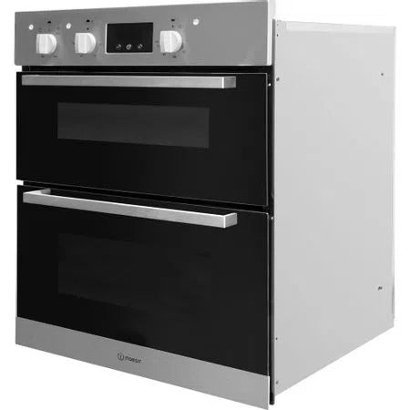 Indesit Built-Under Electric Double Oven - Stainless Steel | IDU6340IX from Indesit - DID Electrical