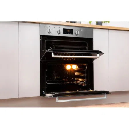 Indesit Built-Under Electric Double Oven - Stainless Steel | IDU6340IX from Indesit - DID Electrical