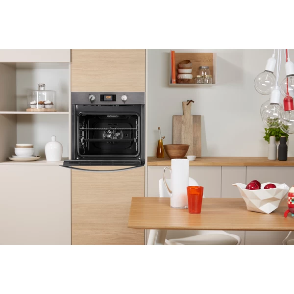 Indesit 71L Built-In Electric Single Oven - Inox | IFW3841PIX from Indesit - DID Electrical