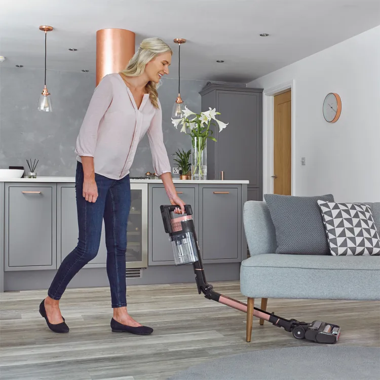 Shark Stratos 0.7L Anti Hair Wrap Plus Cordless Vacuum Cleaner - Charcoal Grey &amp; Rose Gold | IZ400UK from Shark - DID Electrical